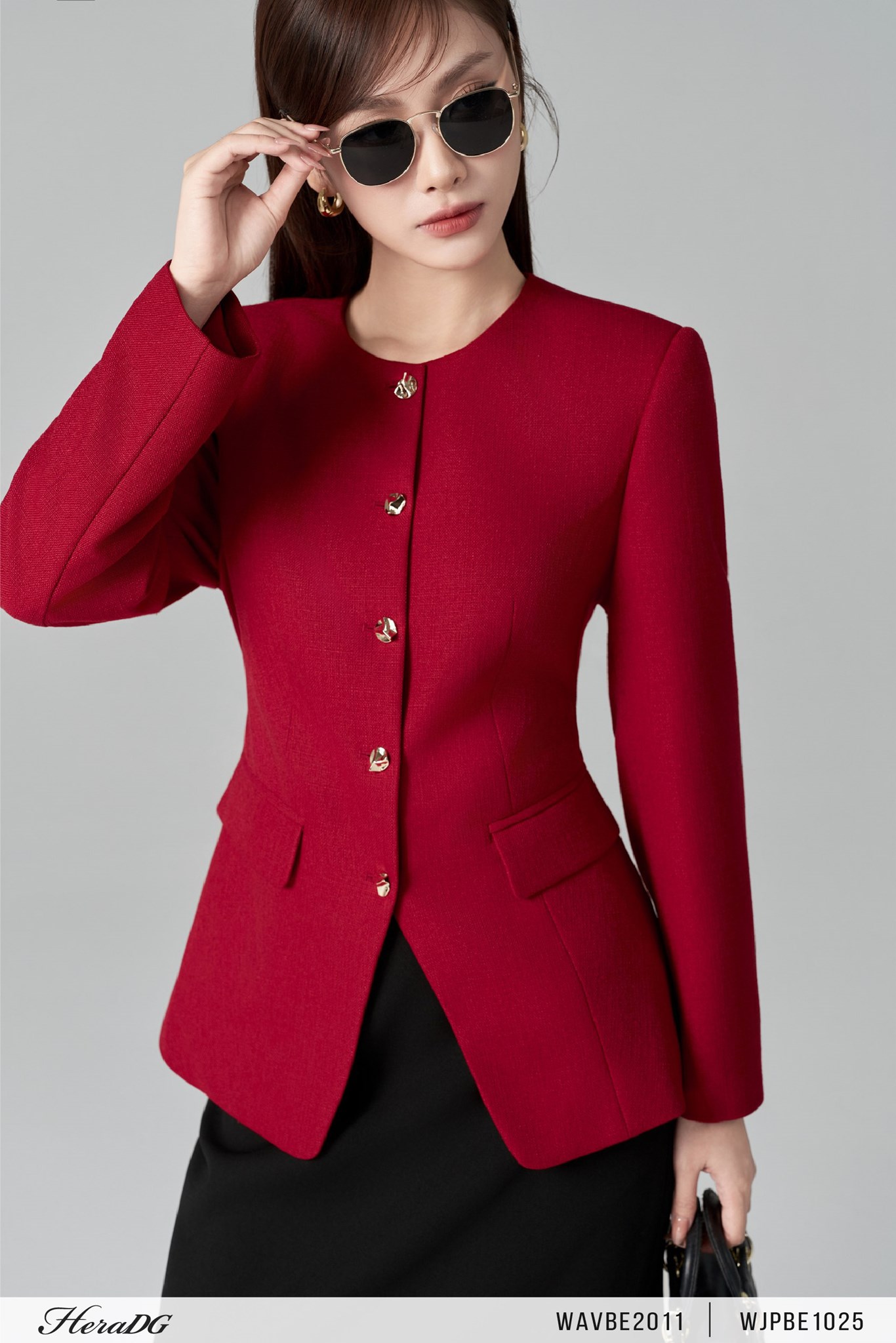 Ảnh của Áo vest dạ tweed dáng ôm